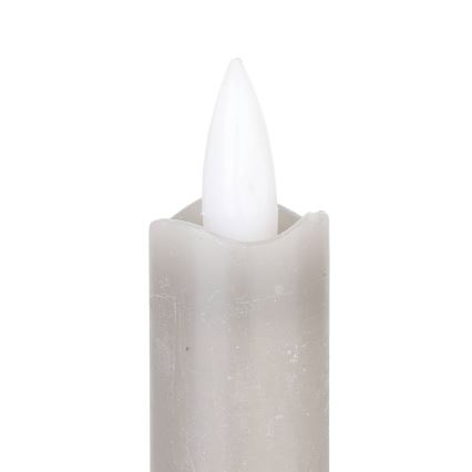 Eglo - CONJUNTO 2x LED Candle LED/1xAAA 24,5 cm cinzento