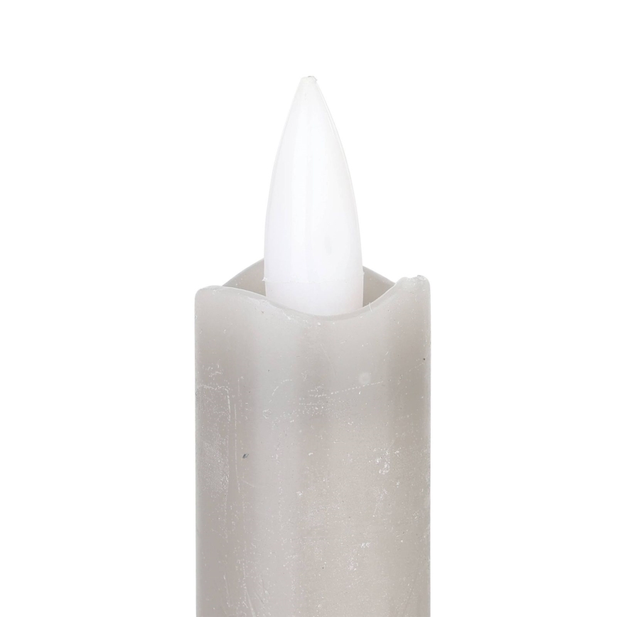 Eglo - CONJUNTO 2x LED Candle LED/1xAAA 24,5 cm cinzento