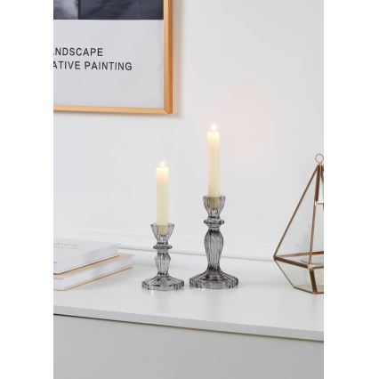 Eglo - Castiçal 11x7,5 cm cinzento