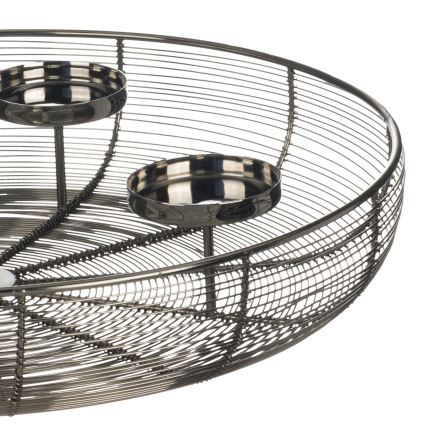 Eglo - Castiçal diâmetro 45 cm cromo brilhante