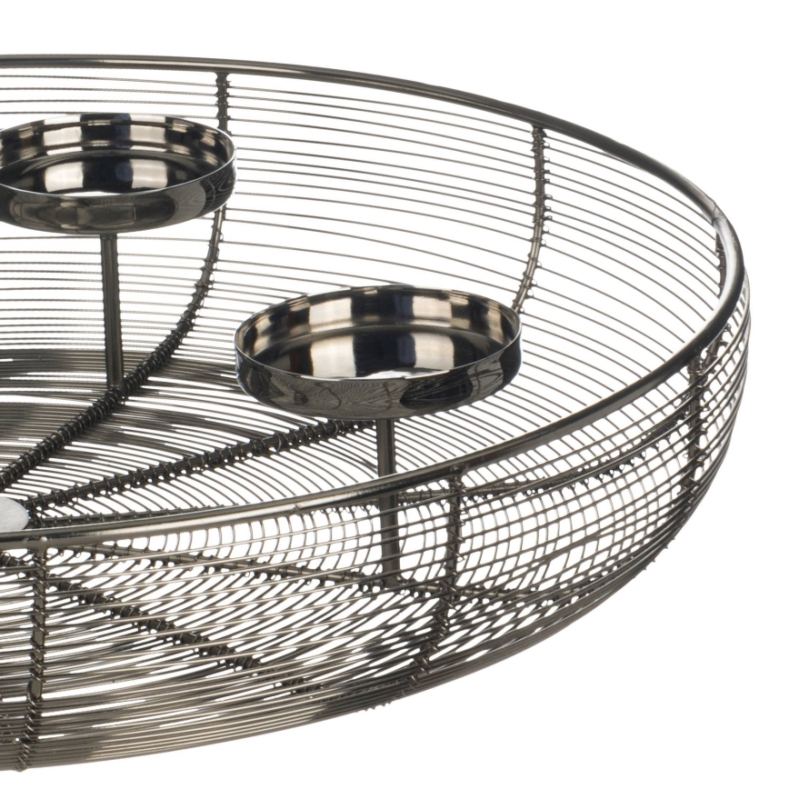 Eglo - Castiçal diâmetro 45 cm cromo brilhante