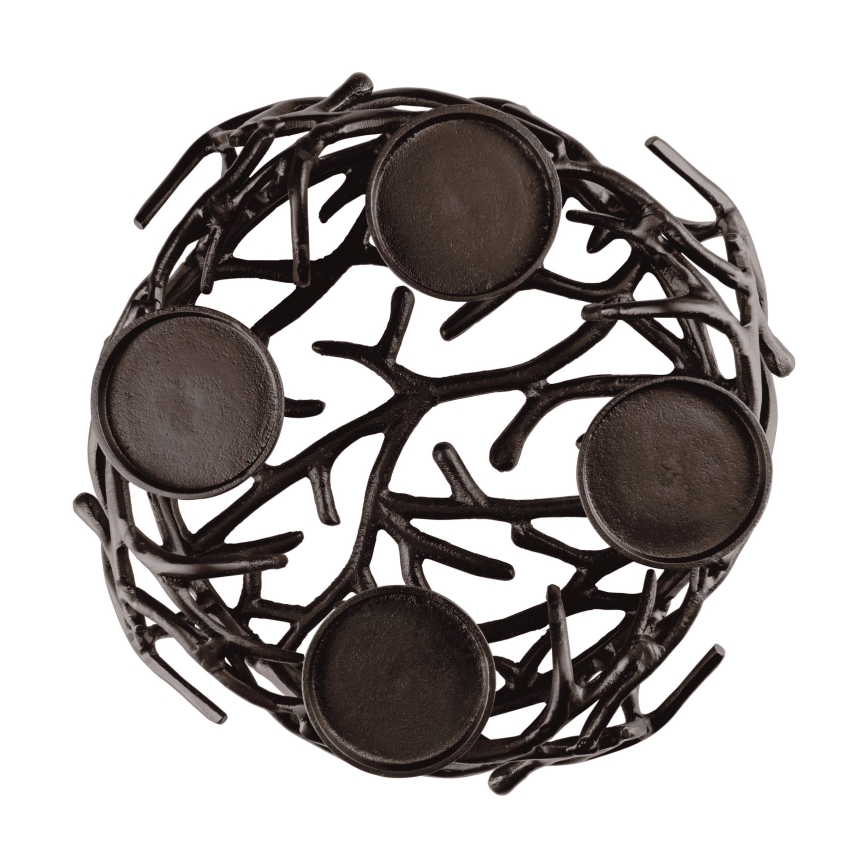 Eglo 422731 - Castiçal OROQUIETA 13,5x35 cm castanho