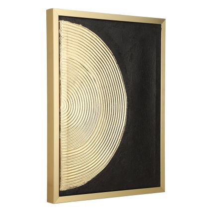 Eglo - CONJUNTO 2x Pinturas em tela 43x33 cm preto/dourado