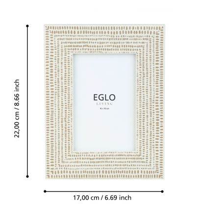 Eglo - Moldura para foto 10x15 cm creme