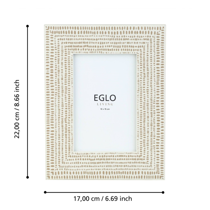 Eglo - Moldura para foto 10x15 cm creme