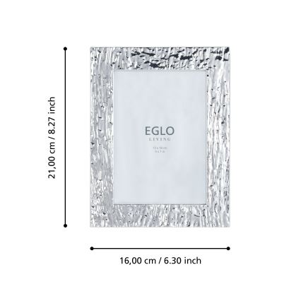Eglo 423222 - Porta‑retrato BUGRINO 13x18 cm prateado