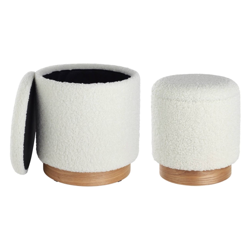 Eglo - CONJUNTO 2x Banqueta diâmetro 30,5/37 cm branca