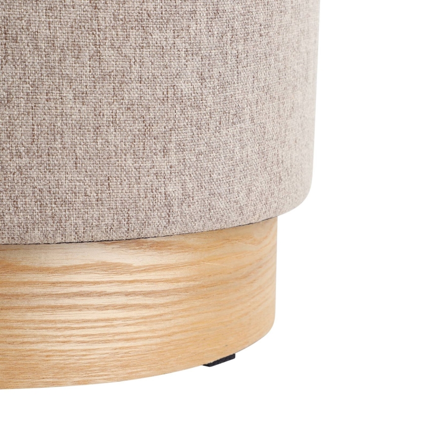 Eglo - CONJUNTO 2x Pufes diâmetro 30,5/37 cm castanho