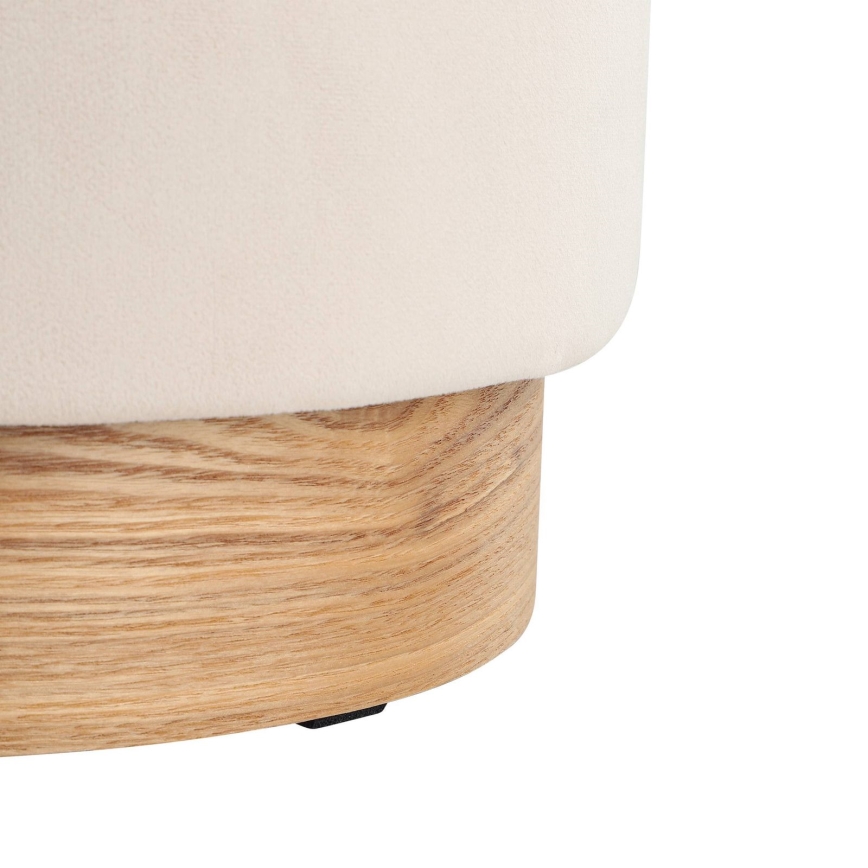 Eglo - CONJUNTO 2x Pufes diâmetro 30,5/37 cm bege