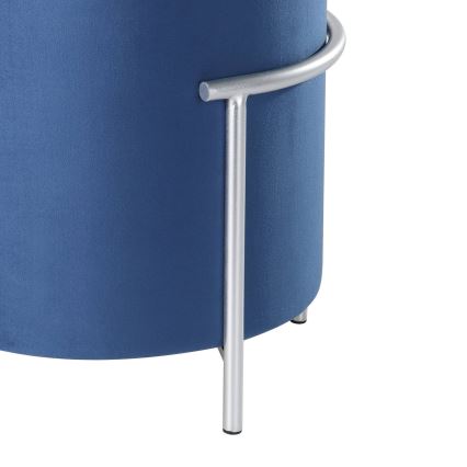 Eglo - Pufe 46x41 cm azul/cromado