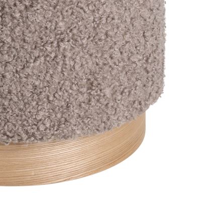 Eglo - CONJUNTO 2x Pufes diâmetro 31,5/38,5 cm castanho