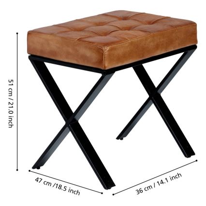 Eglo 424752 - Pufe YAMATSURI 47x51 cm castanho
