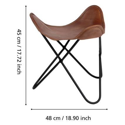 Eglo 424759 - Banqueta YAMATSURI 45x48 cm castanha