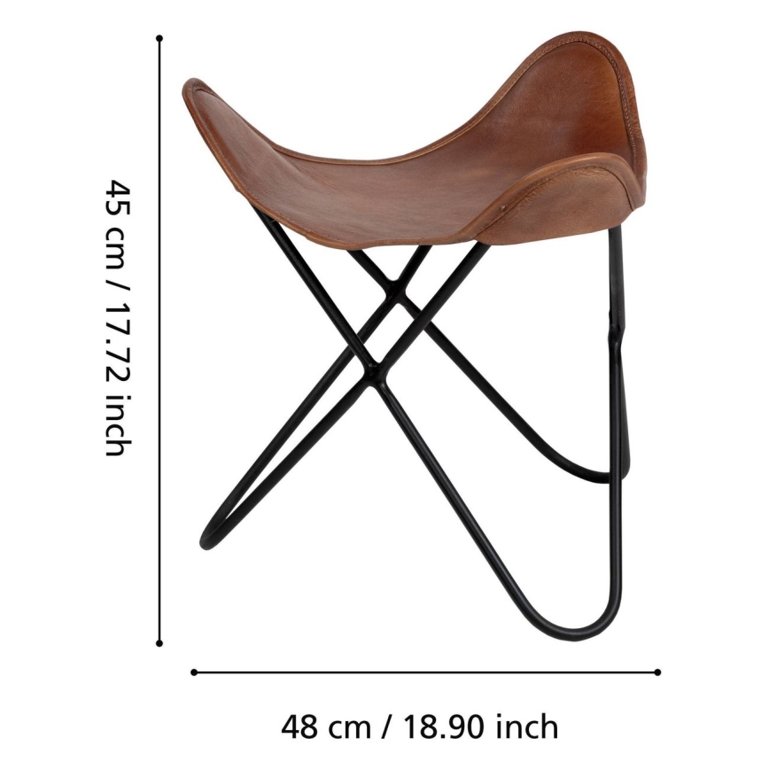 Eglo 424759 - Banqueta YAMATSURI 45x48 cm castanha