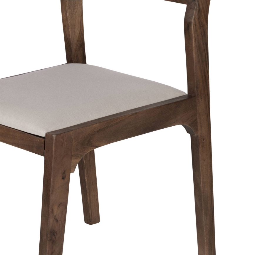 Eglo - Cadeira de jantar 84x55 cm castanha/creme
