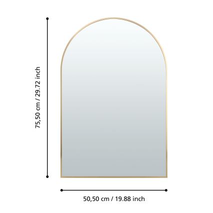 Eglo 425057 - Espelho de parede AMBERY 75,5x50,5 cm dourado