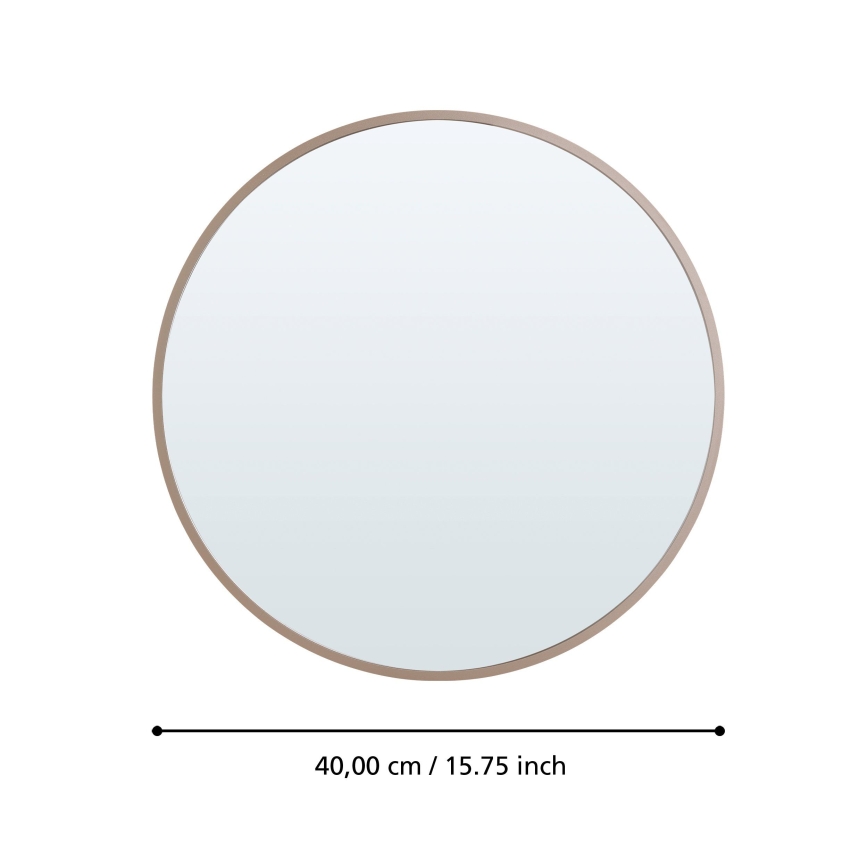 Eglo 425058 - Espelho de parede BANI, Ø 40 cm, bege