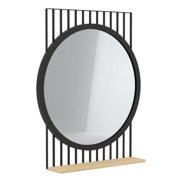 Eglo 425065 - Espelho HUNWICK 45,4x57 cm preto/tília