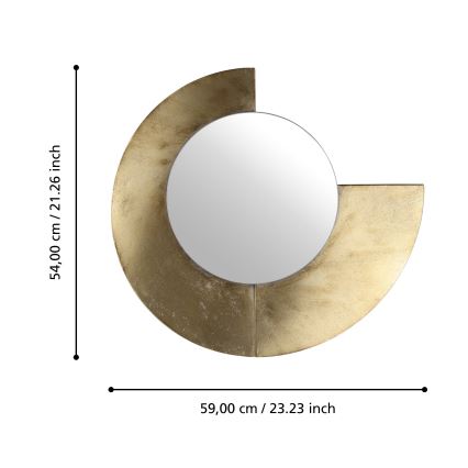Eglo 425078 - Espelho de parede TOAMASINA 54x59 cm dourado