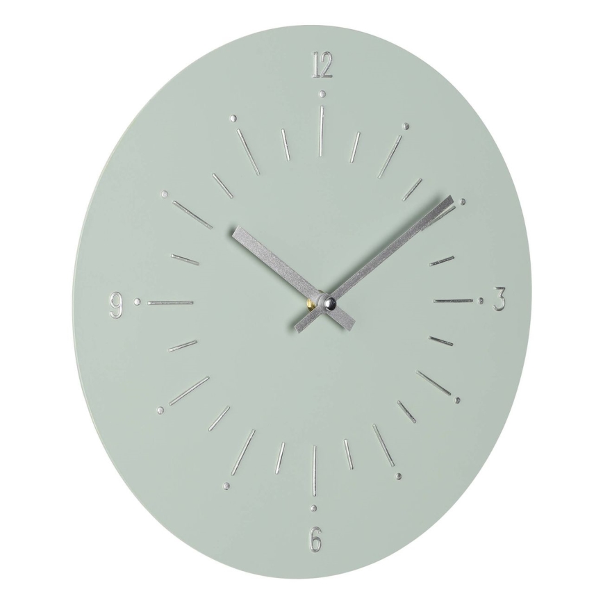 Eglo - Relógio de parede 1xAA diâmetro 30 cm verde