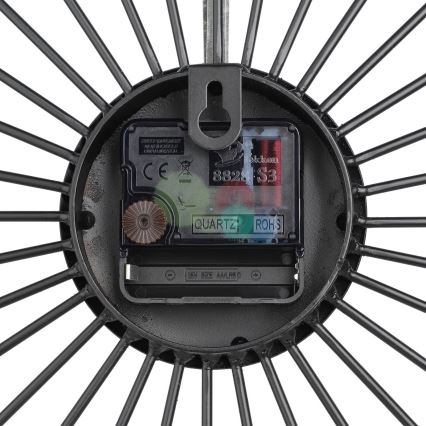 Eglo - Relógio de parede 1xAA 50x50 cm preto