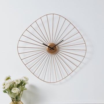 Eglo 425517 - Relógio de parede MATSUMOTO 1xAA 60x60 cm dourado