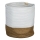 Eglo 426501 - Cesto decorativo TOYAMA 40x35 cm branco/bege