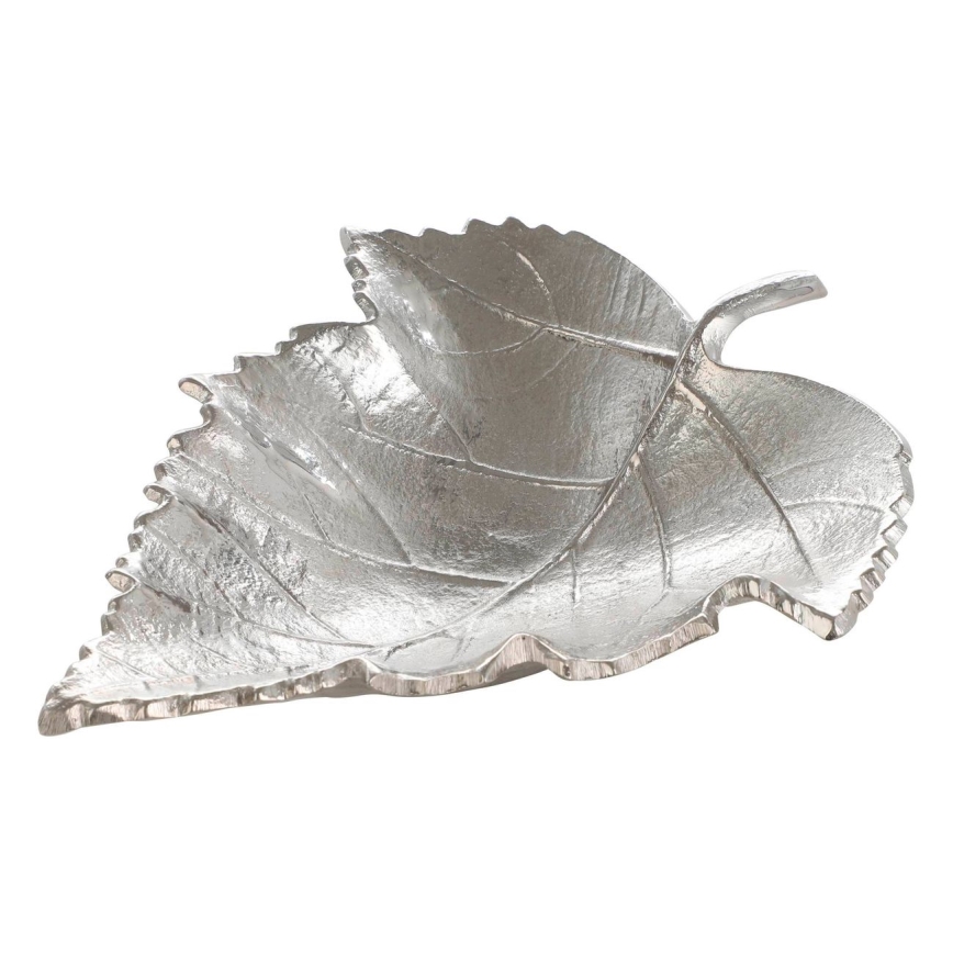 Eglo - Bandeja decorativa 18,5x23,5 cm folha/prateado