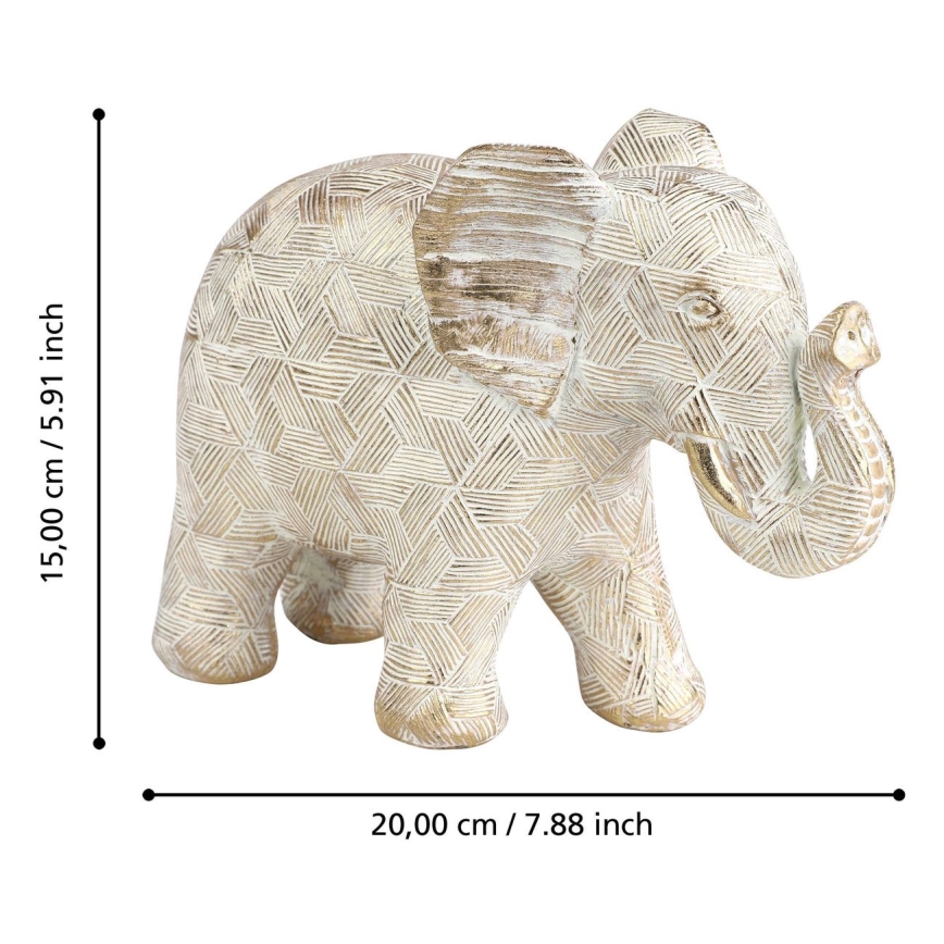 Eglo - Decoração 15x20 cm elefante/resina