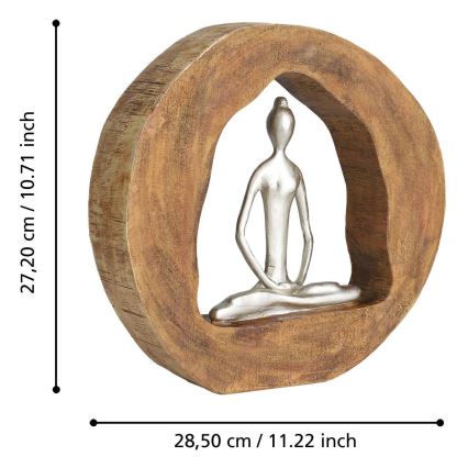 Eglo - Decoração 27,2x28,5 cm madeira/resina