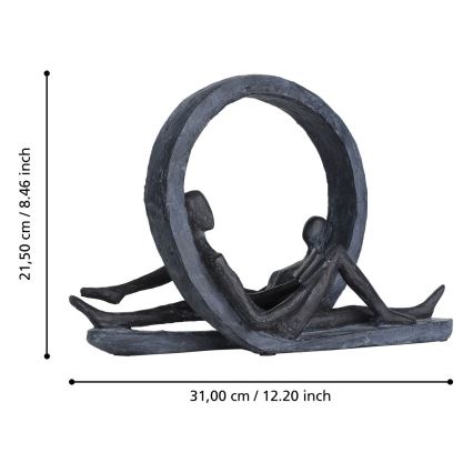 Eglo - Decoração em metal 21,5x31 cm resina