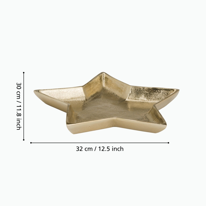 Eglo 427424 - Bandeja decorativa AMBOLOSY 30x32 cm dourada