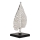 Eglo 427482 - Decoração metálica GIFU 27x16 cm prateada/preta