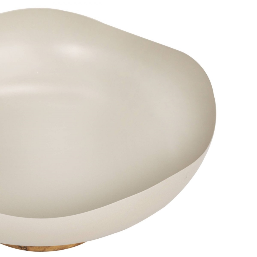 Eglo - Bandeja decorativa diâmetro 25 cm bege