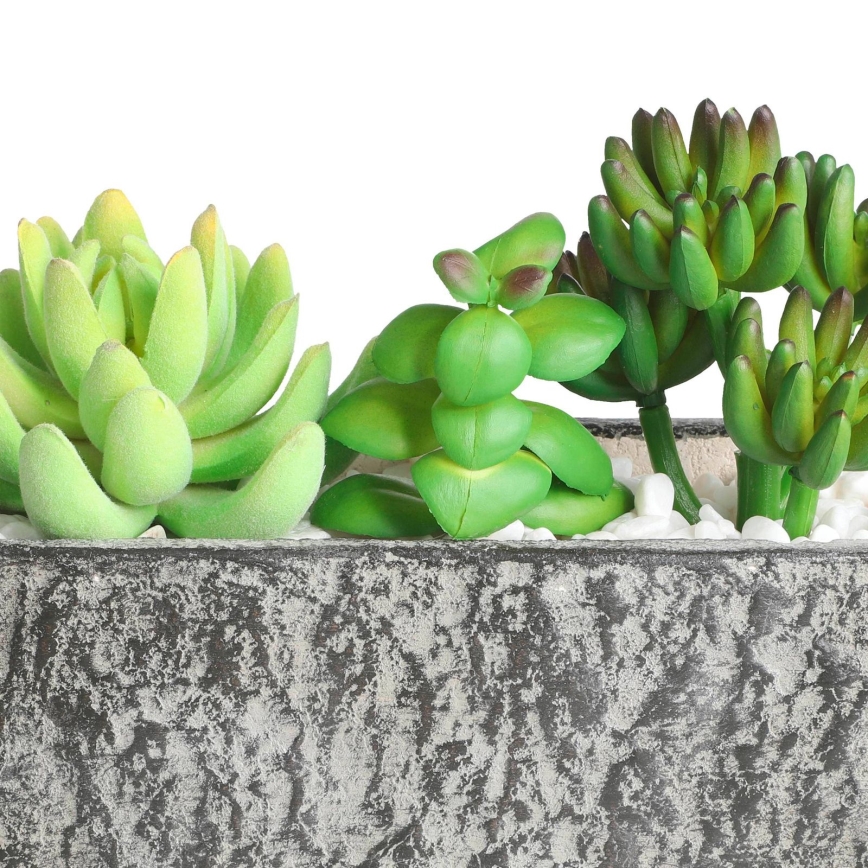 Eglo - Planta artificial em vaso 14,5x17,8 cm suculenta