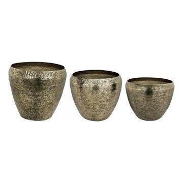 Eglo 428092 - Conjunto de 3 vasos metálicos OKAYAMA 37x48 cm bronze