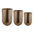 Eglo 428097 - Conjunto de 3 vasos metálicos OKAYAMA 77 x 51 cm, acabamento bronze