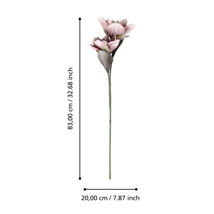 Eglo - Flor artificial 83 cm rosa