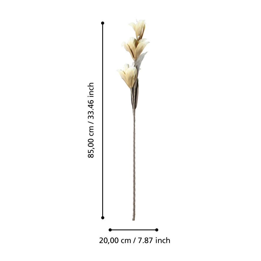 Eglo - Flor artificial 85 cm amarelo