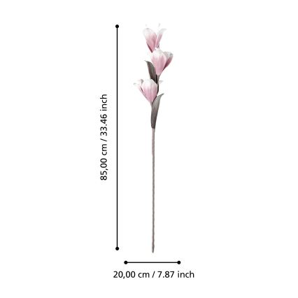 Eglo - Flor artificial 85 cm rosa