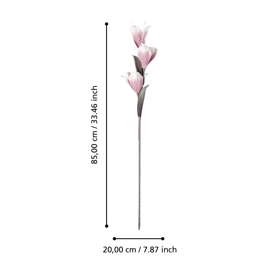 Eglo - Flor artificial 85 cm rosa