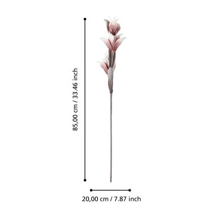 Eglo - Flor artificial 85 cm vermelho