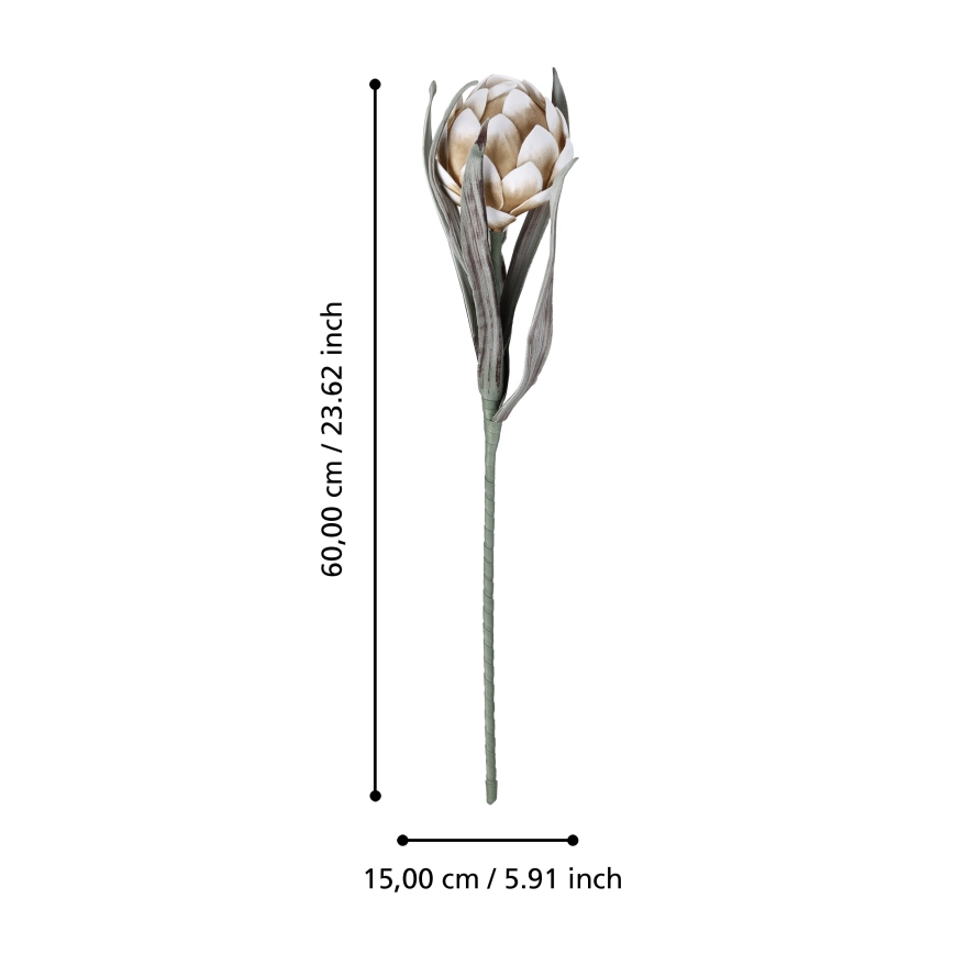 Eglo - Flor artificial 60 cm bege