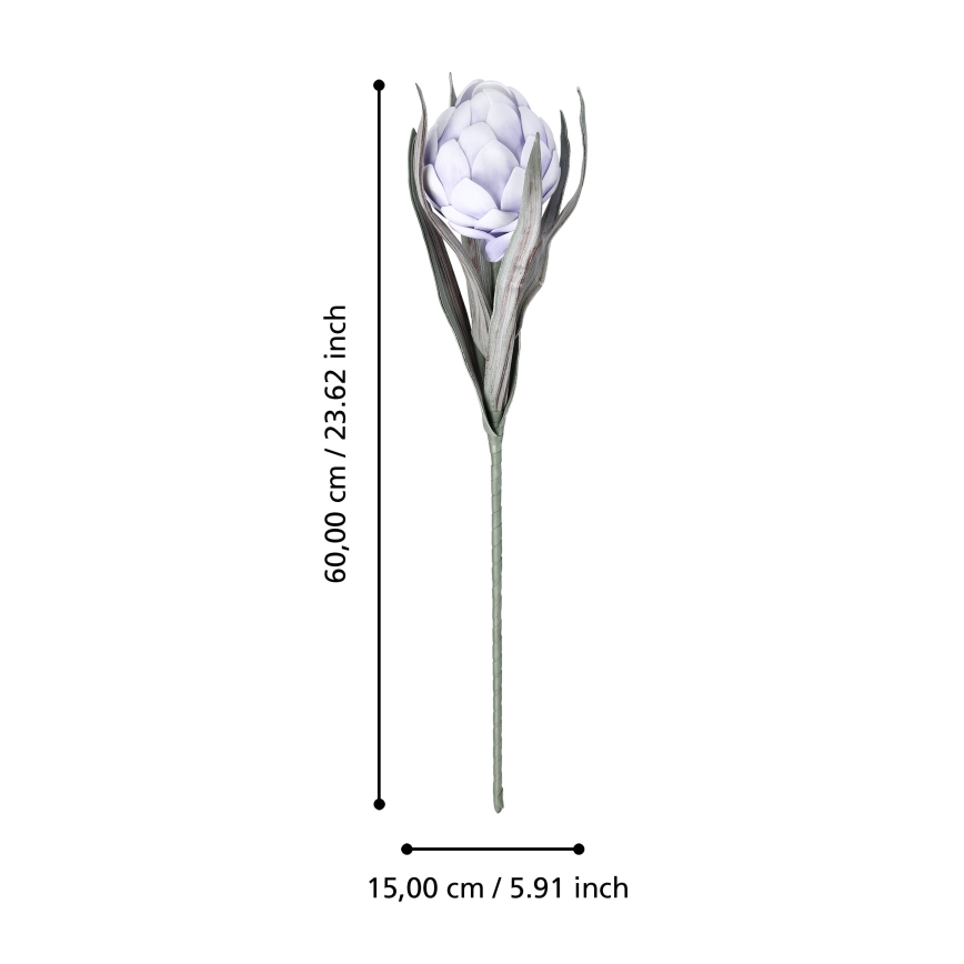 Eglo - Flor artificial 60 cm roxo