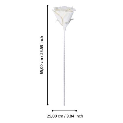 Eglo - Flor artificial 65 cm branco