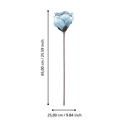 Eglo - Flor artificial 65 cm azul