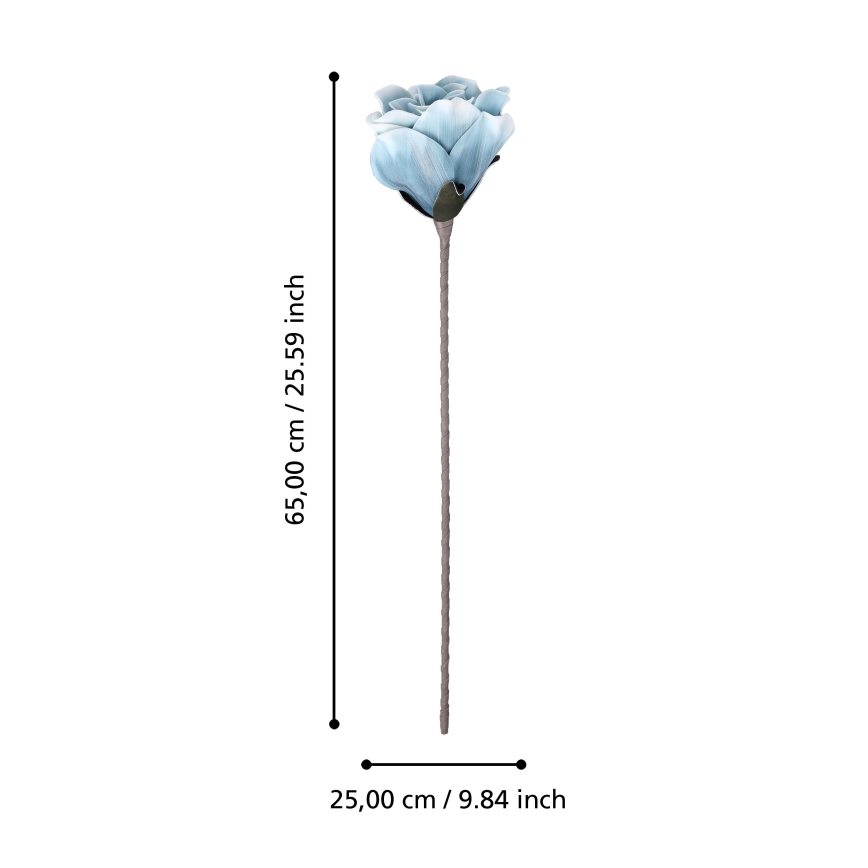 Eglo - Flor artificial 65 cm azul