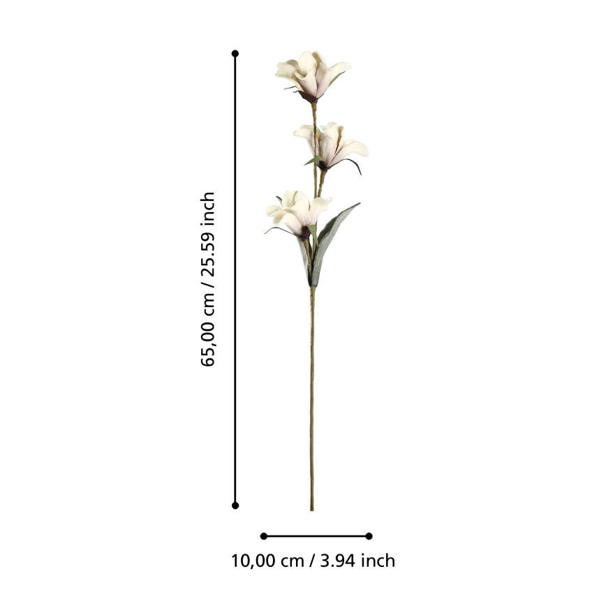 Eglo - Flor artificial 65 cm bege