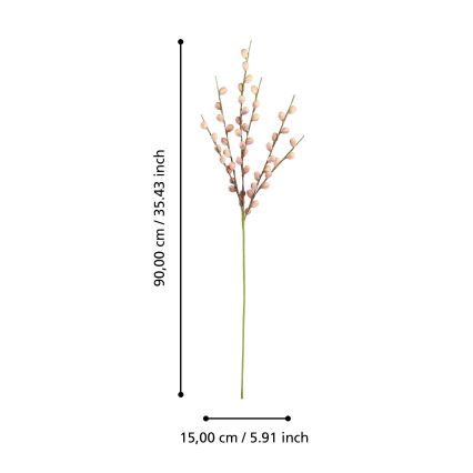 Eglo - Flor artificial 90 cm rosa