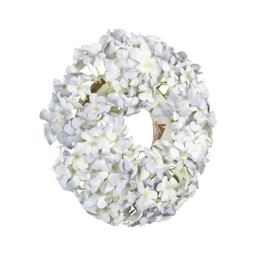 Eglo - Grinalda de flores artificiais diâmetro 35 cm azul